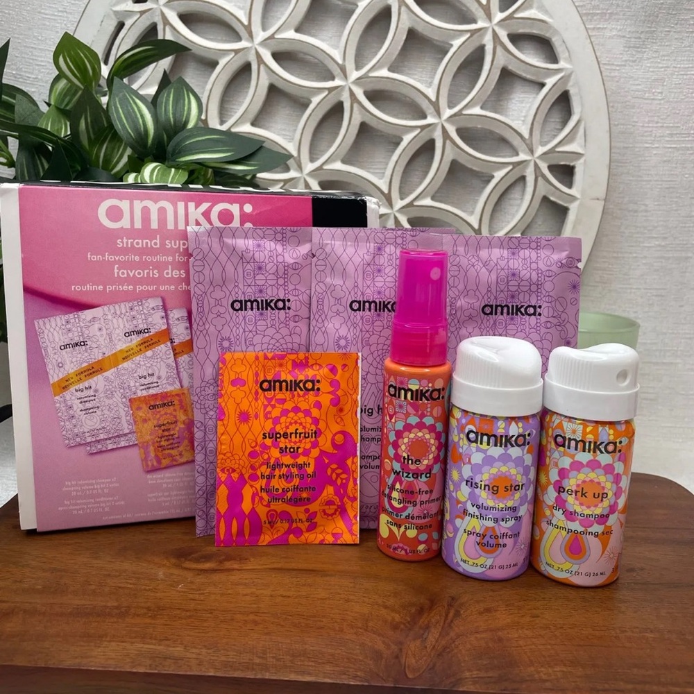 Amika Hair Care Collection - Pink and Orange